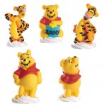 5 figurines Winnie et tigrou en sucre