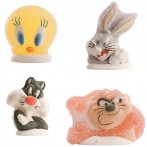 4 figurines Looney tunes en sucre g�lifi�