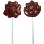 Moule 8 Sucettes en Chocolat Fleurs - Polycarbonate