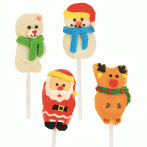 4 Mini Sucettes No�l en g�lifi�