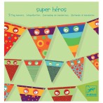 3 guirlandes fanions Super H�ros