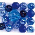 Cube de billes bleu
