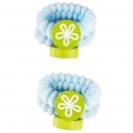 Elastiques mousse Fleurs Pastels
