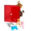 4 minis peluches magnet