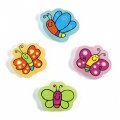 4 gommes papillons
