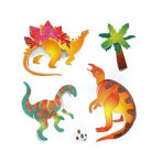 1 planche Stickers dino 3D