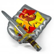 Ep�e et bouclier de chevalier gonflable