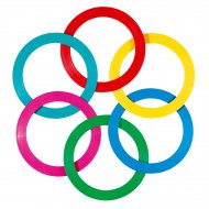 Anneaux de jonglage Multicolores