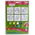 6 Mini tableaux Charlotte aux Fraises