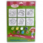 6 Mini tableaux Charlotte aux Fraises