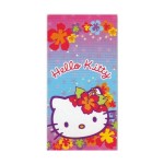 Drap de plage Hello Kitty Fleurs
