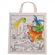 Grand sac personnalisable pr�-imprim� Dinosaure