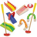 Jeu de mini golf en bois