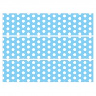 Contours de g�teaux en sucre - Pois Blanc/Ciel