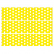 Contours de g�teaux en sucre - Pois Blanc/Jaune
