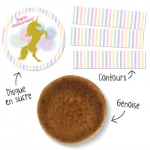 Kit G�teau Licorne Or