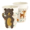 6 Gobelets Animaux de la For�t - Compostable images:#3
