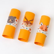 6 Ronds de serviettes Animaux de la For�t - Recyclable
