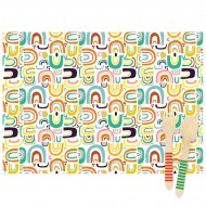 6 Set de table Rainbow - Recyclable