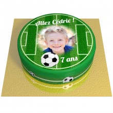 G�teau Terrain de Football Personnalisable - � 20 cm