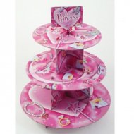 Pr�sentoir 3 plateaux Cupcakes Princesse