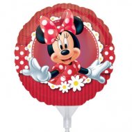 Ballon sur tige Minnie Marguerites rond