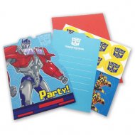 8 Invitations Transformers