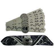 8 Ronds de Serviettes T�te de Mort Baroque