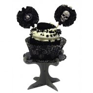 4 Supports � Cupcakes T�te de Mort Baroque