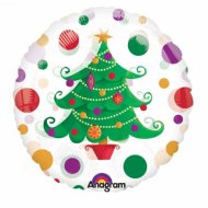 Ballon � l'H�lium Sapin de No�l