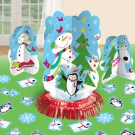 Kit D�corations de table Joyeux Bonhomme de Neige