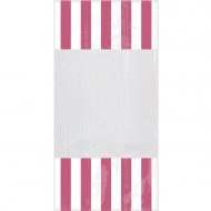 10 Sacs � Bonbons ray�s Blanc/Rose