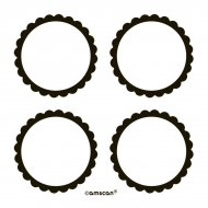 5 Planches d'�tiquettes Noir