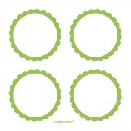 5 Planches d'�tiquettes Vert