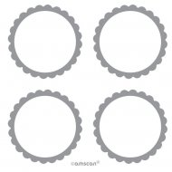 5 Planches d'�tiquettes Argent