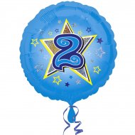 Ballon H�lium 2 ans Star