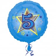 Ballon H�lium 5 ans Star