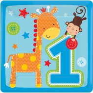 8 Assiettes 1 an Jungle Gar�on