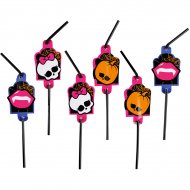 8 Pailles Monster High Halloween