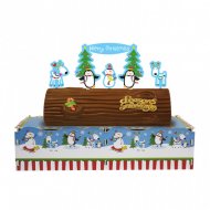 Socle pour g�teau Bonhomme de Neige