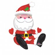 Ballon P�re No�l assis - Centre de table