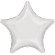Ballon Etoile Blanc M�tal (48 cm)