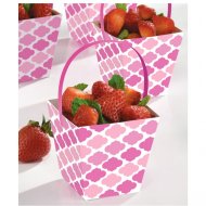 24 Paniers � Bonbons Nuages Rose Snacky