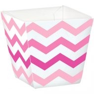 36 Minis Coupelles Chevrons Roses Snacky