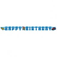 Guirlande lettres Happy Birthday Transformers RID