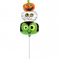 Ballon sur Tige Halloween Pyramide (29 cm)