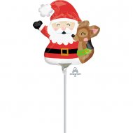 Ballon Sur Tige P�re No�l