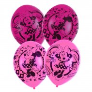 6 Ballons Minnie Rose