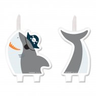 Double Bougie Requin - Pirate Birthday