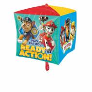 Ballon Cube Gonfl� Pat Patrouille - H�lium